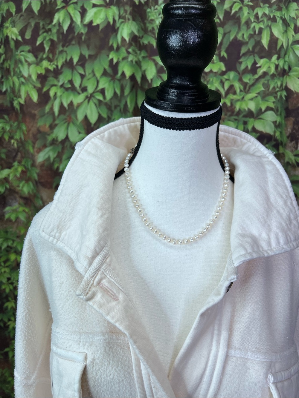 FREE PEOPLE Cream Ruby Style Distressed Oversized Bohemian Shacket, M - Picture 13 of 16